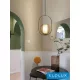 Lampa wisząca UNIVERSO 1xE27 D250x390x1200mm IP20 Czarny/Stare złoto
