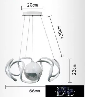 Lampa wisząca UNIVERSO 78 W 6300 lm 6500 K D560x1200 mm biała