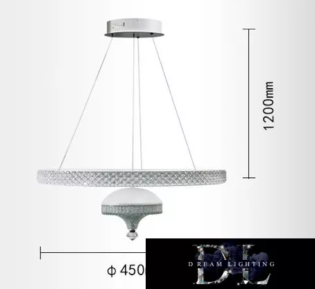 Lampa wisząca UNIVERSO 50 W 4000 lm 4000 K IP20 biała D450x1200 mm