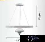 Lampa wisząca UNIVERSO 50 W 4000 lm 6500 K IP20 Biała D450x1200 mm