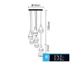 Lampa wisząca UNIVERSO 80 W 6400 lm CCT.kap IP20 chrom D350x1200 mm
