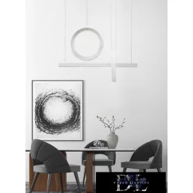   Lampa wisząca UNIVERSO 80 W 6400 lm 6500 K IP20 biała 730 mm