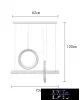 Lampa wisząca UNIVERSO 80 W 6400 lm 4000 K IP20 biała 730 mm