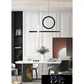   Lampa wisząca UNIVERSO 80 W 6400 lm 4000 K IP20 czarna 730 mm