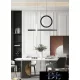 Lampa wisząca UNIVERSO 80 W 6400 lm 4000 K IP20 czarna 730 mm