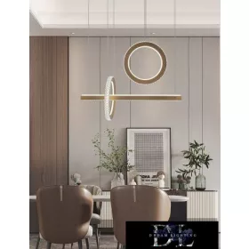   Lampa wisząca UNIVERSO 80 W 6400 lm 6500 K IP20 złota 730 mm