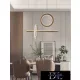 Lampa wisząca UNIVERSO 80 W 6400 lm 6500 K IP20 złota 730 mm