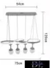Lampa wisząca UNIVERSO 68 W 5540 lm 6500 K 750 x 1200 mm biała