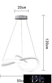 Lampa wisząca UNIVERSO 40 W 3200 lm 3000 K IP20 Biała D550x1200 mm