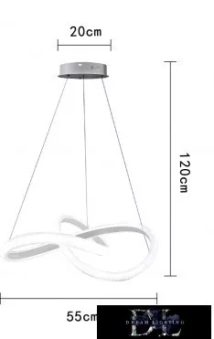 Lampa wisząca UNIVERSO 40 W 3200 lm 4000 K IP20 Biała D550x1200 mm