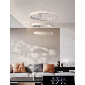   UNIVERSO Lampy wiszące LED 62 W 8400 lm 3000 K IP20 białe 500+400+300*1200 mm