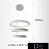 UNIVERSO Lampy wiszące LED 62 W 8400 lm 3000 K IP20 białe 500+400+300*1200 mm