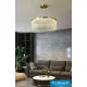 UNIVERSO Żyrandol ze szkła kryształowego 27 W 2160 lm 6500 K złoty D500x1200 mm