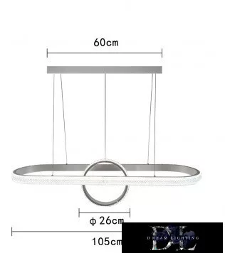 Lampa wisząca UNIVERSO 54 W 4320 lm 3000 K IP20 Biała D1050x260 mm
