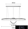 Lampa wisząca UNIVERSO 54 W 4320 lm 6500 K IP20 Biała D1050x260 mm