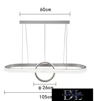 Lampa wisząca UNIVERSO 54 W 4320 lm 6500 K IP20 Biała D1050x260 mm
