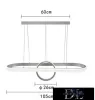 Lampa wisząca UNIVERSO 54 W 4320 lm 4000 K IP20 Biała D1050x260 mm