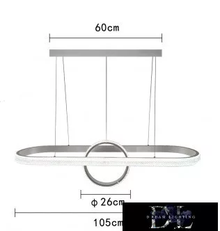 Lampa wisząca UNIVERSO 54 W 4320 lm 4000 K IP20 Biała D1050x260 mm