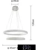 Lampa wisząca UNIVERSO 51 W 4080 lm 6500 K IP20 biała ∅590 x 1200 mm