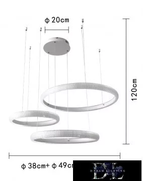 Lampa wisząca UNIVERSO 60 W 4800 lm 4000 K IP20 biała 630+490+380 mm