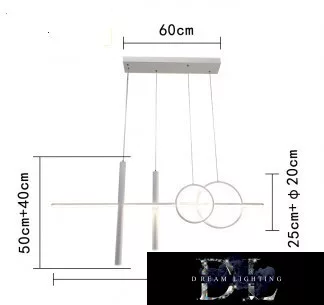 Lampa wisząca UNIVERSO 48 W 3840 lm 3000 K 1090 mm IP20 biała