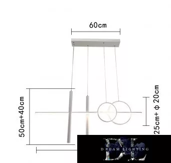 Lampa wisząca UNIVERSO 48 W 3840 lm 4000 K 1090 mm IP20 biała