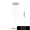 Lampa wisząca UNIVERSO COB LED 105 W 8400 lm 4000 K ∅800 x 2500 mm IP20 biała