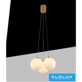   Lampa wisząca UNIVERSO 3xG9 max.10w D360x850mm IP20 Stare złoto 5 lat