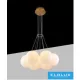 Lampa wisząca UNIVERSO 7xG9 maks. 10 W D450x1200 mm IP20 Stare złoto 5 lat