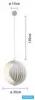 Lampa wisząca UNIVERSO 1xE27 maks. 60 W IP20 biała D350x1200 mm