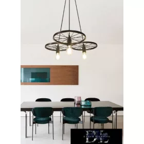 Lampa wisząca UNIVERSO 3xE27 IP20 D590x1200mm czarna