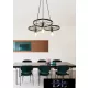 Lampa wisząca UNIVERSO 3xE27 IP20 D590x1200mm czarna