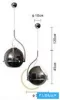 Lampa wisząca UNIVERSO 1xE27 maks. 60 W IP20 chrom/czarny D290x450x1200 mm