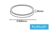 UNIVERSO Mennyezeti lámpa 32W 2350lm CCT.Kap Ra90 120° D400x24mm IP20 Fehér