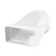 PLASTIKOWA RURA ODPŁYWOWA I PŁASKIE ZŁĄCZE ODPŁYWOWE D100/55X110 /KS