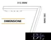 UNIVERSO Lampa liniowa w kształcie litery L z mocowaniem magnetycznym do szyny DC:48V 24W 1800LM 3000K RA90 IP20 312x282mm Czarny