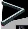 UNIVERSO Magnetyczna lampa liniowa w kształcie litery L do montażu na szynie DC: 48 V 24 W 1800 lm 4000 K RA90 IP20 312 x 282 mm Czarna