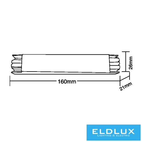 UNIVERSO Mini fémházas tápegység DC:12V 60w 5A IP20 160x26x21mm