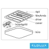 MODEE Mennyezeti LED Lámpa A-C204 2x48W 3CCT 510x510x75mm + rem. (9120 lumen)