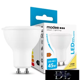   Żarówka LED MODEE Spot Alu-Plastic 6W GU10 110° 2700K (550 lumenów) ściemnialna ERP