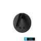 UNIVERSO Kinkiet 8 W 720 lm 3000 K IP54 czarny 3 lata