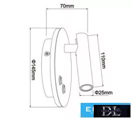 UNIVERSO Kinkiet 8 W 720 lm 3000 K IP54 czarny 3 lata