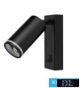 UNIVERSO Kinkiet z przełącznikiem 1xGU10 maks. 35 W IP20 czarny 150 x 160 mm 5 lat