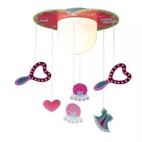 ELDLUX UFO lampa sufitowa E27 czerwona
