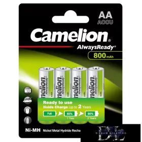   CAMELION AlwaysReady Solar Akumulator NI-MH HR6/AA/800 mAh-BP4