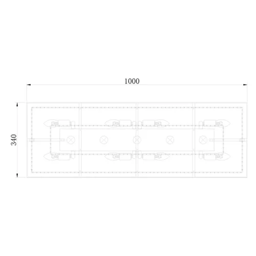 ELDLUX ELDALIZ żyrandol ze szkła kryształowego L1000 E14×13