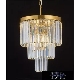   ELDLUX ELDICICLE kryształowy żyrandol E14×7 D400x440mm złoty
