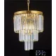 ELDLUX ELDICICLE kryształowy żyrandol E14×7 D400x440mm złoty