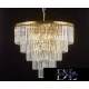 ELDLUX ELDICICLE kryształowy żyrandol E14×18 D800x660mm złoty