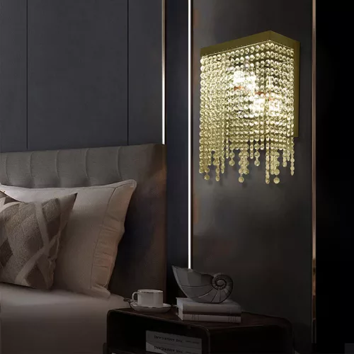 ELDLUX ELDALIZ kinkiet ze szkła kryształowego L250 E14×2